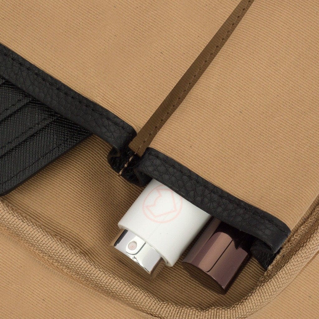 Bon Maxie Bags Sidekick Leather Crossbody Bag - Black (Large Pebble)