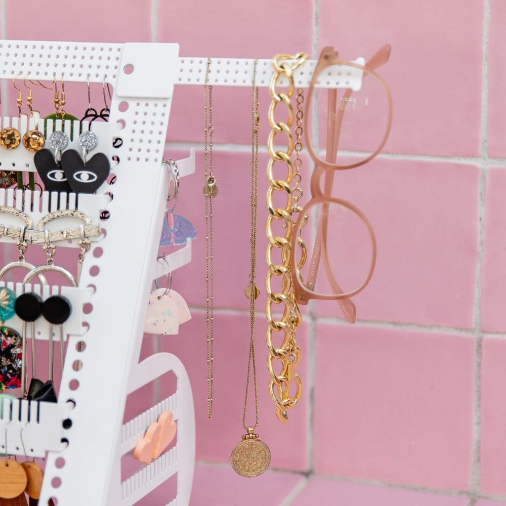 Add - On Side Accessory Bars Earring Holders White