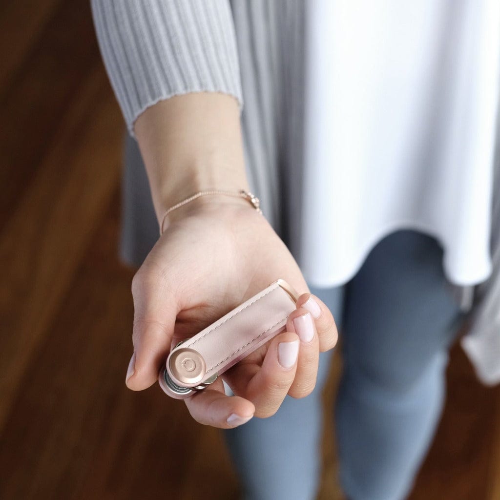 Orbitkey Leather Key Organiser - Blush Keyrings BLUSH / ROSE GOLD