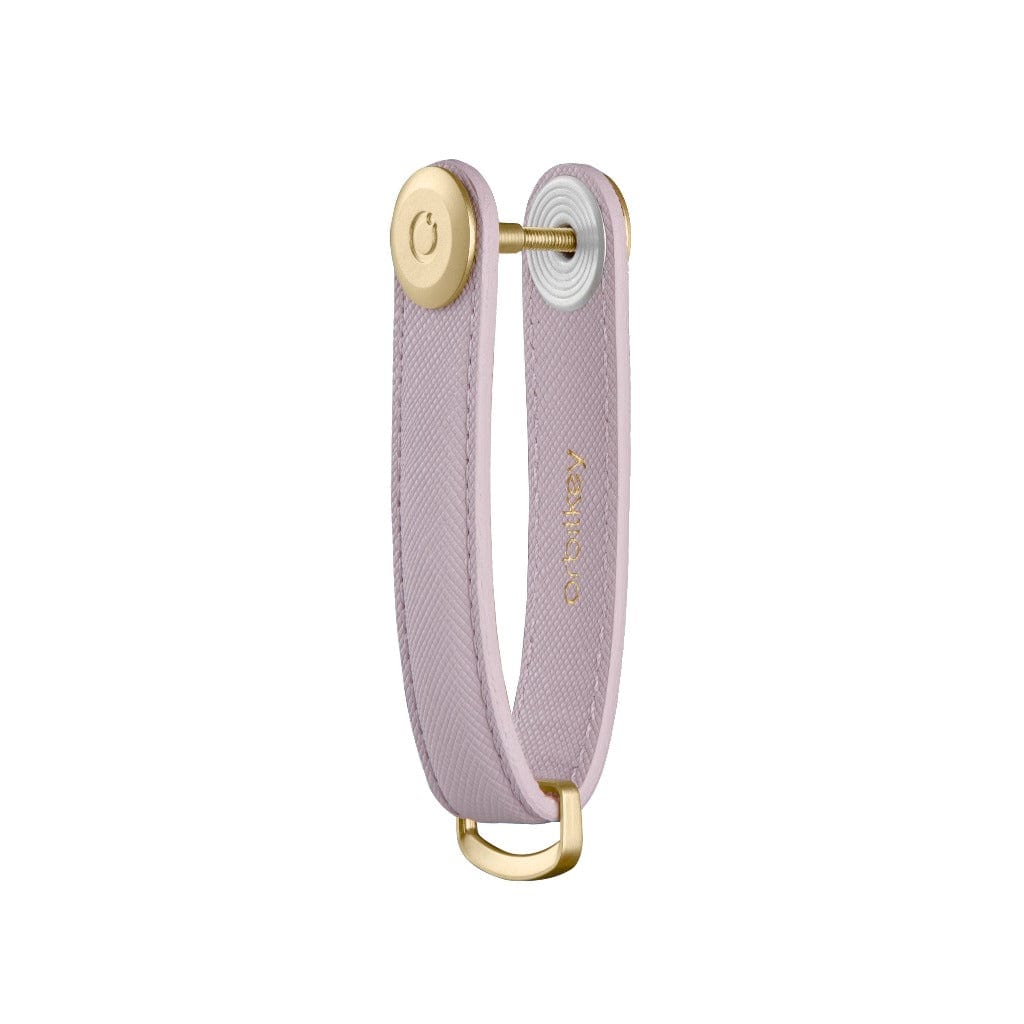 Orbitkey Leather Key Organiser - Lilac Saffiano Keyrings LILAC SAFFIANO / GOLD