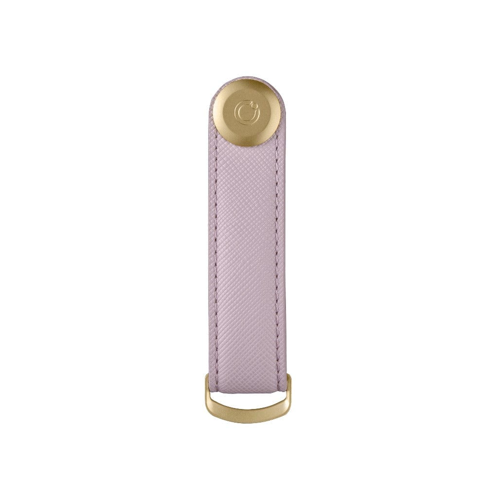 Orbitkey Leather Key Organiser - Lilac Saffiano Keyrings LILAC SAFFIANO / GOLD