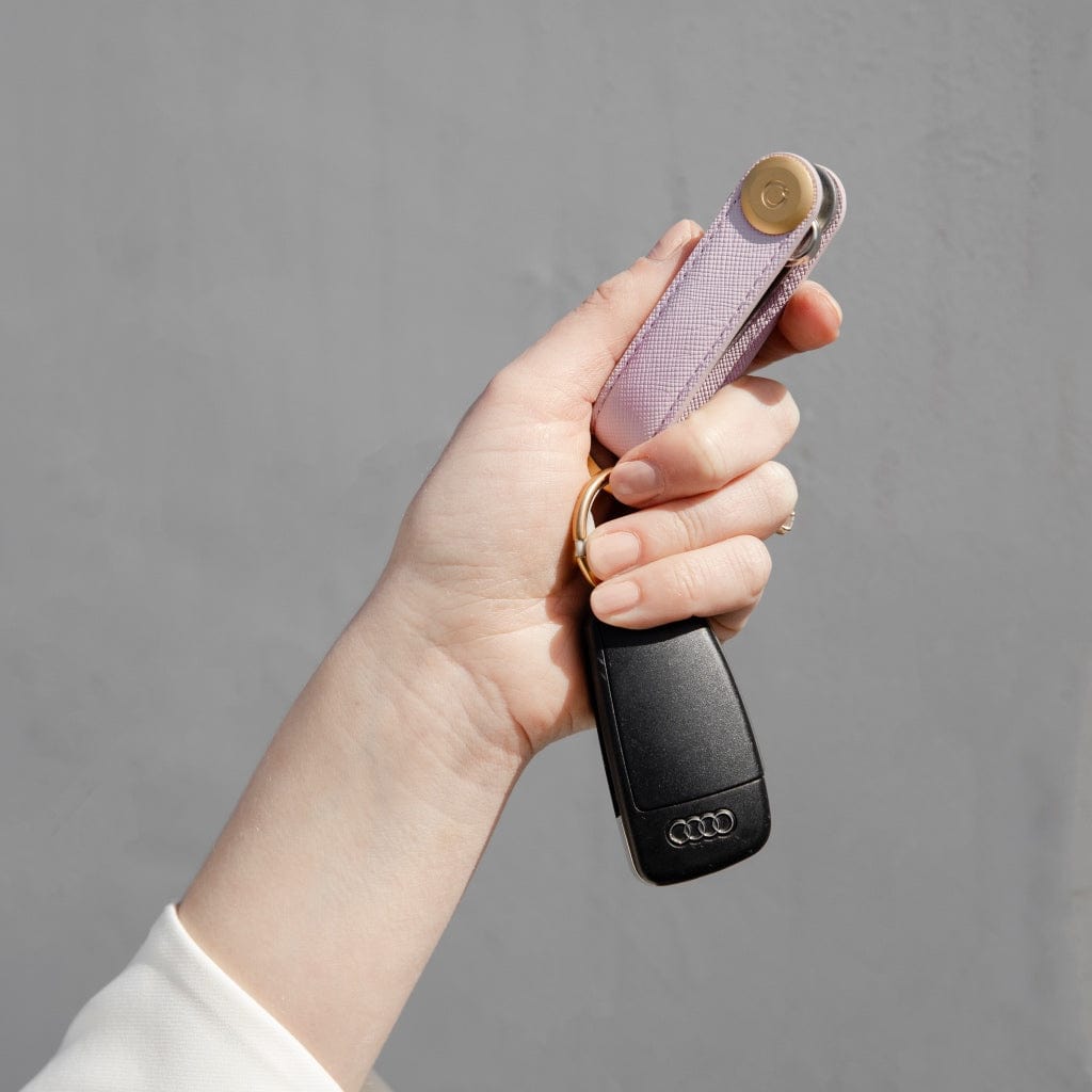 Orbitkey Keyrings Orbitkey Leather Key Organiser - Lilac Saffiano