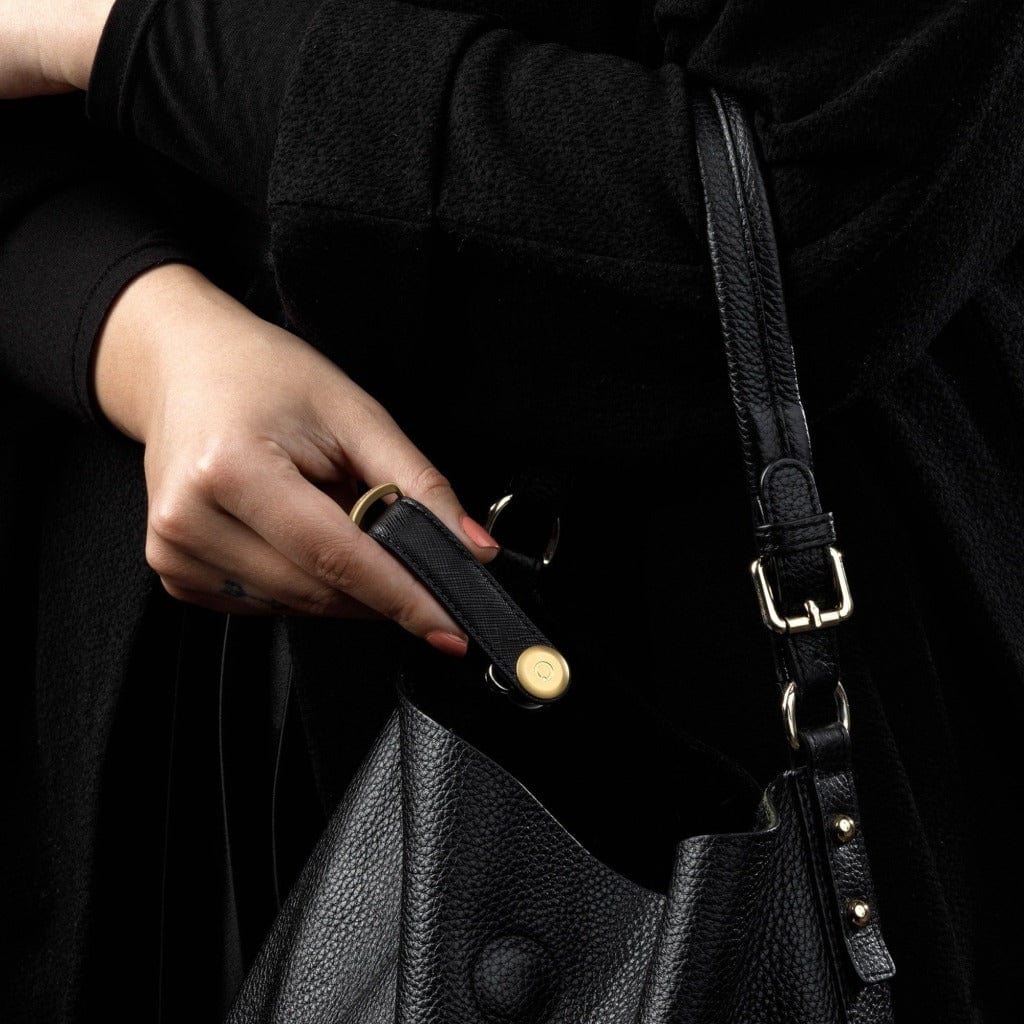 Orbitkey Keyrings Orbitkey Leather Key Organiser - Liquorice Saffiano